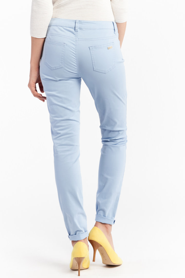 Фото товара 8057, голубые брюки с карманами